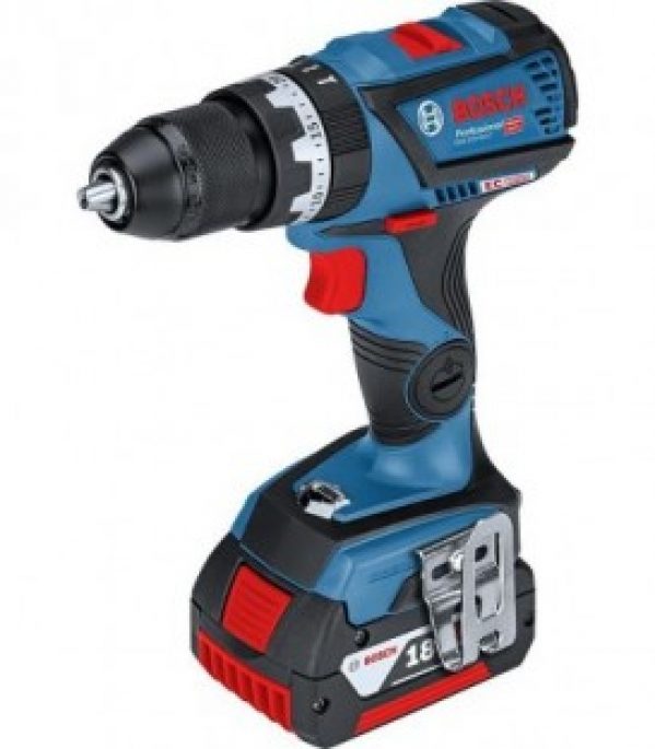 Perceuse a percussion sans fil BOSCH 18V GSB 18V-60 C 2 x 5,0 Ah batterie et chargeur