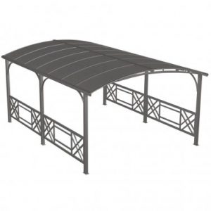 Pergola PARIS GARDEN REVENNA en aluminium et polycarbonate – GRIS ANTHRACITE