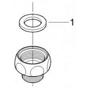Pièce de raccordement de flexible Grohe Gland