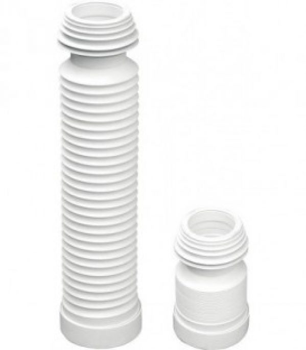 Piece de raccordement WC universelle DN90/110mm flexible longueur min 220 mm max 570 mm