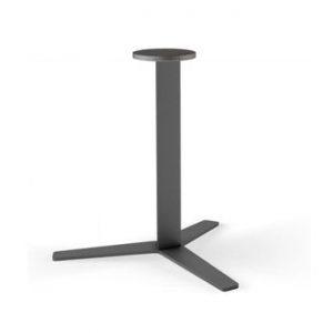 Pied de table central NUMI gris graphite embase hélice