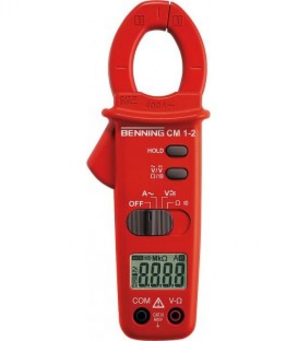 Pince amperemetrique numerique pour courant alternatif Benning CM 1-2 avec sacoche