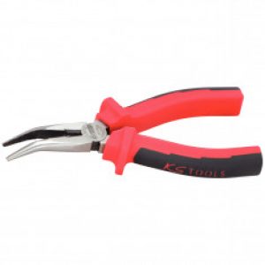 Pince à becs demi-ronds coudé à poignée bi-composants L. 210 mm KS Tools 115.1019