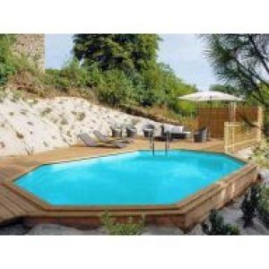 Piscine bois Safran 637 x 412 x H 133 cm