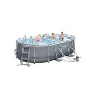 Piscine en kit ovale 424x250x100 cm Power Steel…