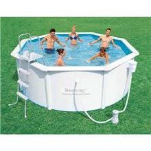 Piscine en kit, ronde, en acier renforcé…
