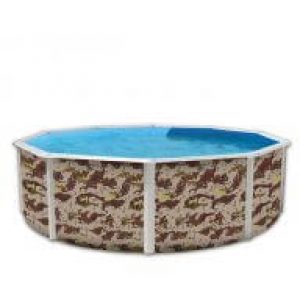 Piscine hors-sol Camouflage Ø640 x H120 cm…