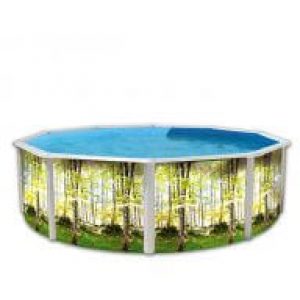 Piscine hors-sol Forêt Ø460 x H120 cm -…