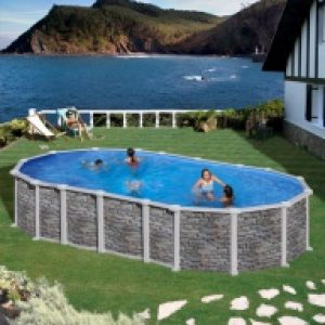 Piscine hors-sol Santorini 730 x 375 H132…