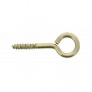 Piton – vis à bois – en laiton – 25 pièces