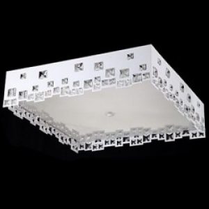 Plafonnier carré moderne à 8 lumières