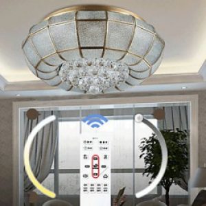 Plafonnier Doré à LED intégré