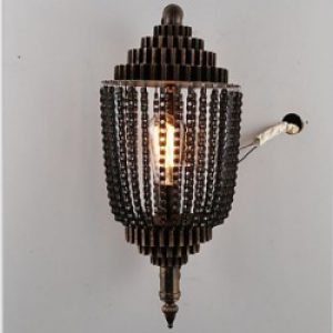 Plafonnier en Métal Noir à Ampoule