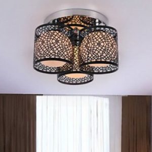 Plafonnier LED créatif moderne Noir à 3 lumières