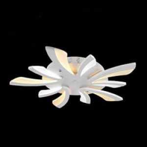 Plafonnier LED en Bois à 5 lumières blanches