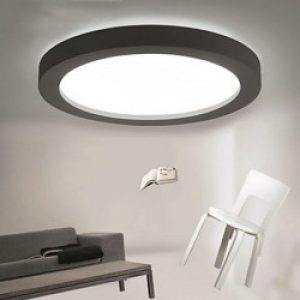 Plafonnier LED simple à cadre Noir ou Blanc