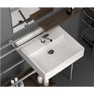 Plan vasque marbre Carrara Container COSMIC