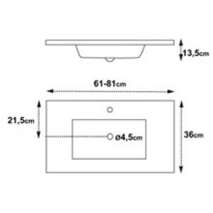 Plan vasque Surface 36 Tegler