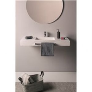 Plan vasque suspendu petit format avec…