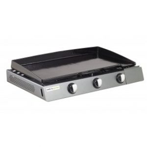 Plancha gaz à poser – 3 brûleurs – fonte émaillé – Finesta 77