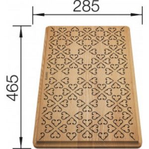 Planche à découper en frêne massif avec éléments décoratifs – Blanco