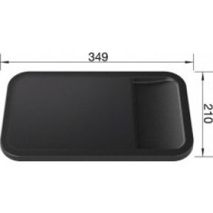 Planche à découper SmartCut en composite noir – Blanco