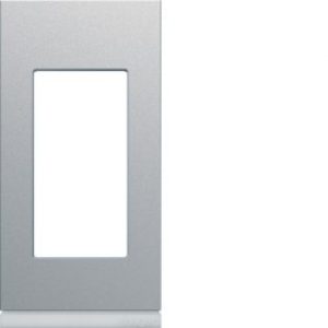 Plaque 1M titane – APPAREILLAGE MURAL GALLERY HAGER WXP0101