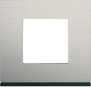 Plaque 1P antique alu – APPAREILLAGE MURAL GALLERY HAGER WXP4502