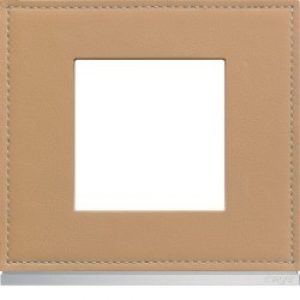 Plaque 1P cord leather – APPAREILLAGE MURAL GALLERY HAGER WXP5102