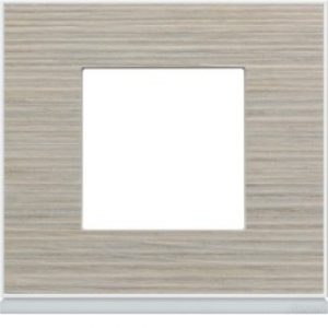 Plaque 1P latté – APPAREILLAGE MURAL GALLERY HAGER WXP2502