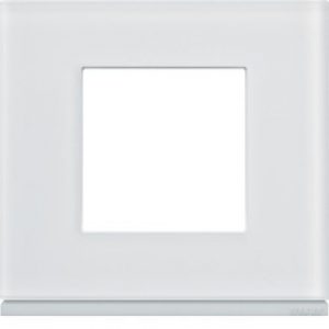 Plaque 1P moon glass – APPAREILLAGE MURAL GALLERY HAGER WXP4002