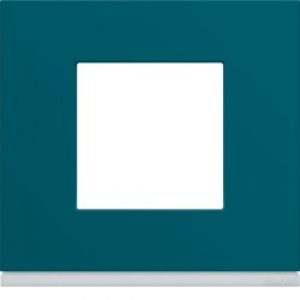 Plaque 1P plastique peacock – APPAREILLAGE MURAL GALLERY HAGER WXP0802