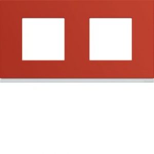 Plaque 2P H71 eglantine – APPAREILLAGE MURAL GALLERY HAGER WXP0612