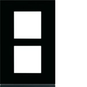 Plaque 2P V57 midnight glass – APPAREILLAGE MURAL GALLERY HAGER WXP4122