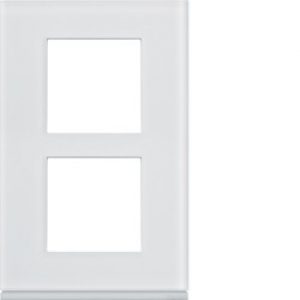 Plaque 2P V57 moon glass – APPAREILLAGE MURAL GALLERY HAGER WXP4022