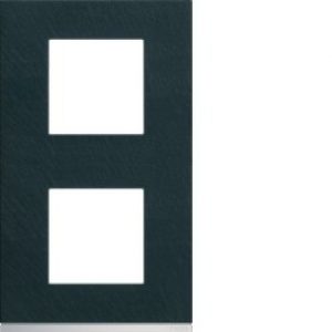 Plaque 2P V71 dark rock – APPAREILLAGE MURAL GALLERY HAGER WXP4442