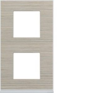 Plaque 2P V71 latté – APPAREILLAGE MURAL GALLERY HAGER WXP2542