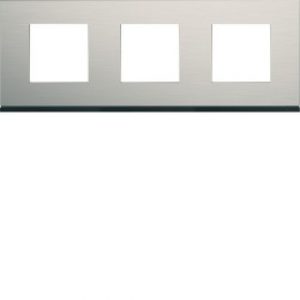 Plaque 3P H71 antique alu – APPAREILLAGE MURAL GALLERY HAGER WXP4513