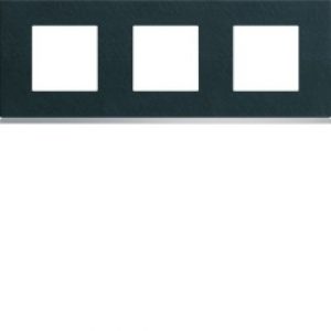 Plaque 3P H71 dark rock – APPAREILLAGE MURAL GALLERY HAGER WXP4413