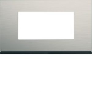 Plaque 4M E57 antique alu – APPAREILLAGE MURAL GALLERY HAGER WXP4534