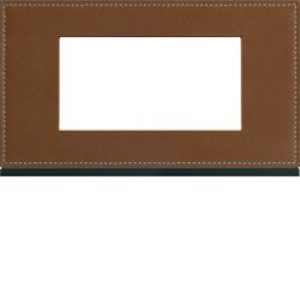 Plaque 4M E57 coffee leather – APPAREILLAGE MURAL GALLERY HAGER WXP4934