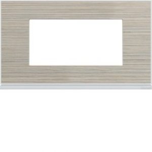 Plaque 4M E57 latté – APPAREILLAGE MURAL GALLERY HAGER WXP2534