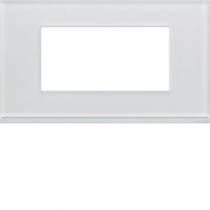 Plaque 4M E57 moon glass – APPAREILLAGE MURAL GALLERY HAGER WXP4034