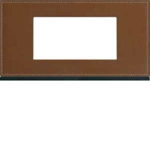 Plaque 4M E71 coffee leather – APPAREILLAGE MURAL GALLERY HAGER WXP4904