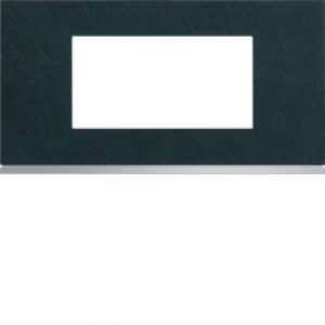 Plaque 4M E71 dark rock – APPAREILLAGE MURAL GALLERY HAGER WXP4404