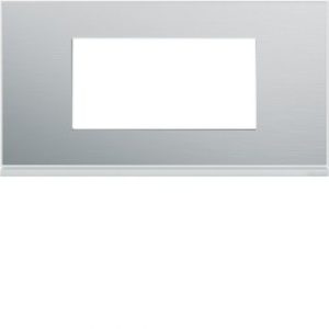 Plaque 4M E71 placage aluminiu – APPAREILLAGE MURAL GALLERY HAGER WXP2004