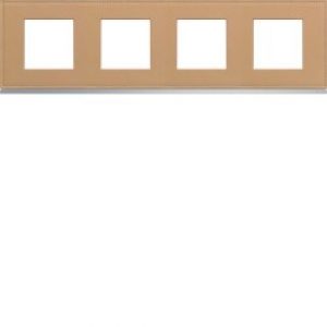 Plaque 4P H71 cord leather – APPAREILLAGE MURAL GALLERY HAGER WXP5114