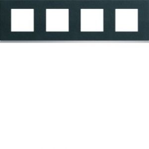 Plaque 4P H71 dark rock – APPAREILLAGE MURAL GALLERY HAGER WXP4414