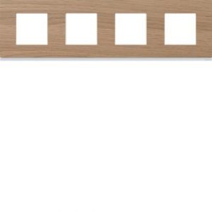 Plaque 4P H71 oak wood – APPAREILLAGE MURAL GALLERY HAGER WXP4714
