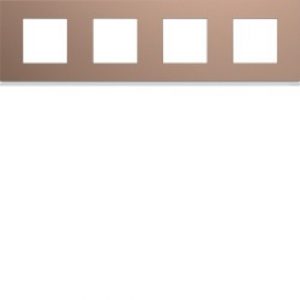 Plaque 4P H71 rosé – APPAREILLAGE MURAL GALLERY HAGER WXP0514